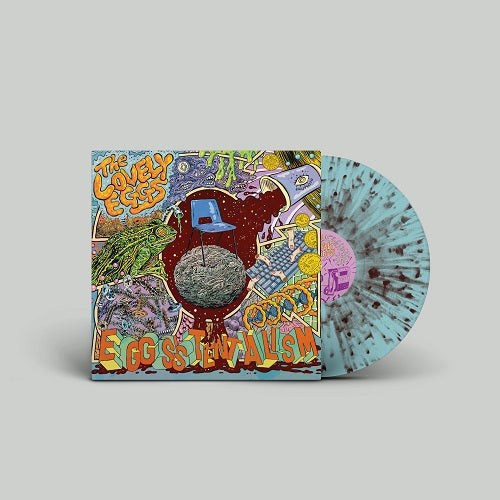 The Lovely Eggs - Eggsistentialism : Coffee Splatter, Translucent Blue Vinyl