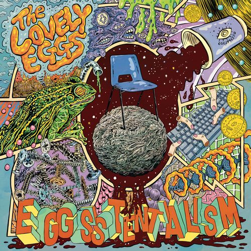 The Lovely Eggs - Eggsistentialism : Coffee Splatter, Translucent Blue Vinyl
