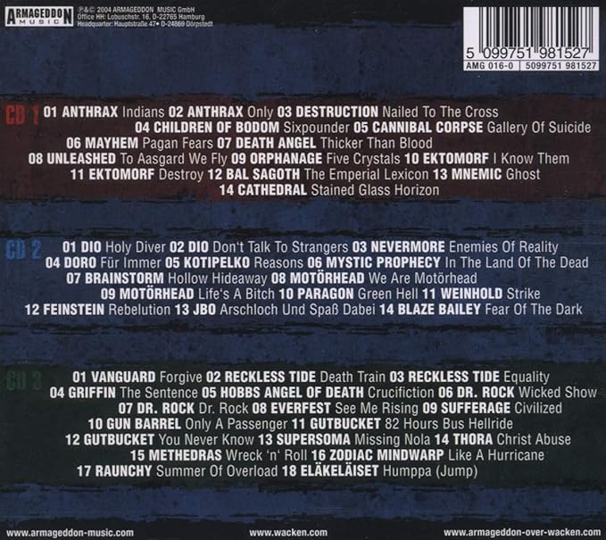 Various - Armageddon Over Wacken - Live 2004 - 3CD