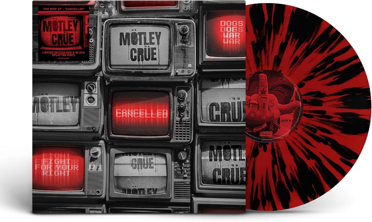 Motley Crue - Cancelled - Limited Edition Red & Black Splatter Vinyl