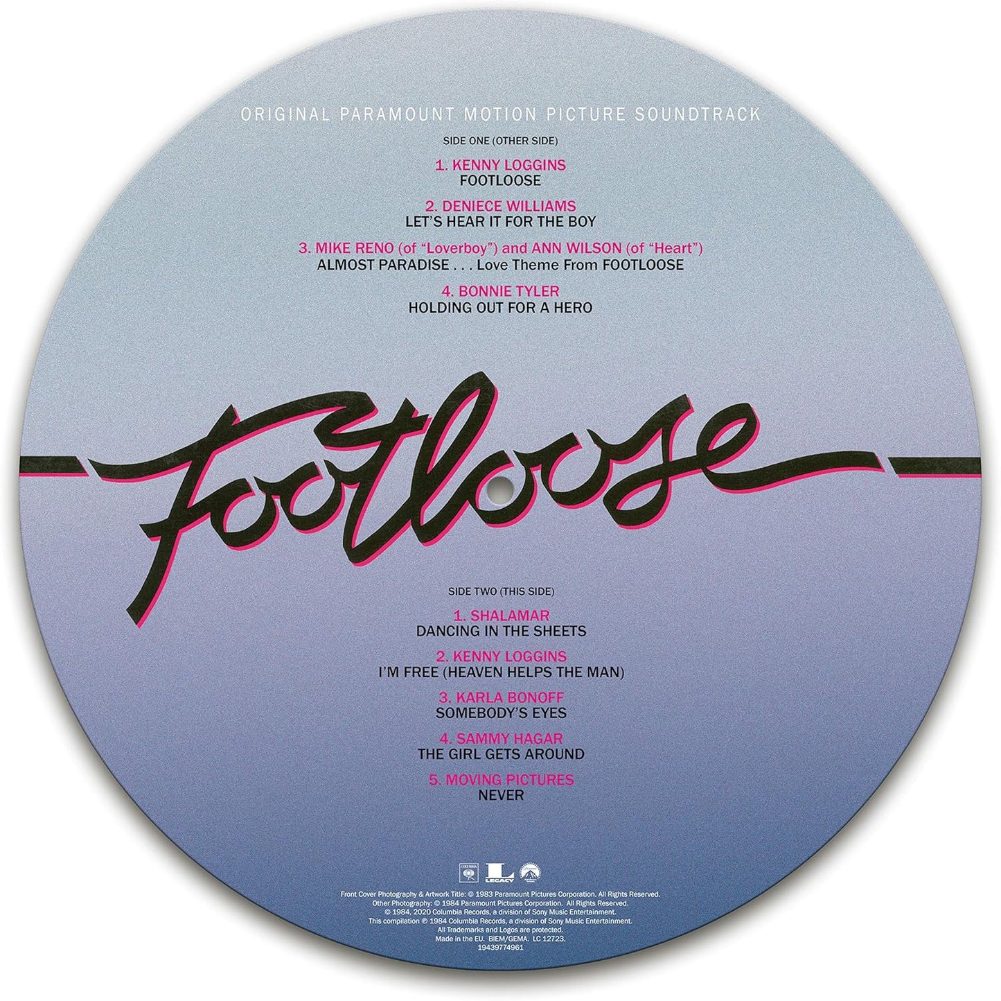 Footloose - Original Motion Picture Soundtrack - Picture Disc Vinyl