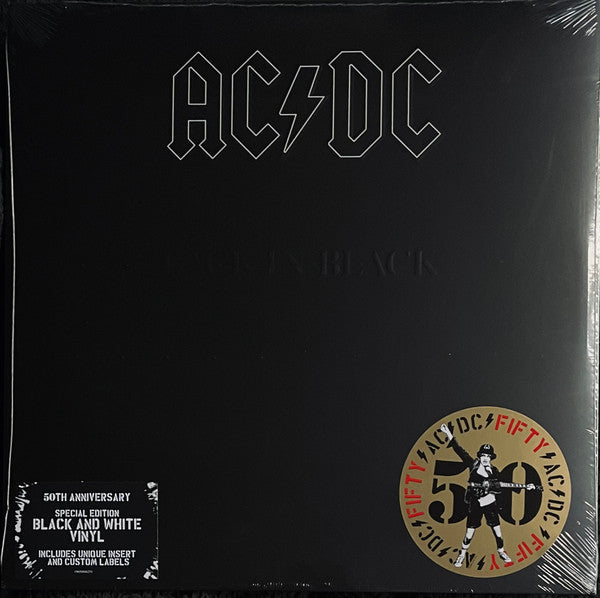 AC/DC – Back In Black - Limited Edition Black and White Swirl Vinyl