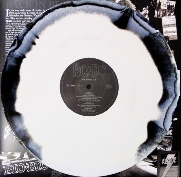 AC/DC – Back In Black - Limited Edition Black and White Swirl Vinyl