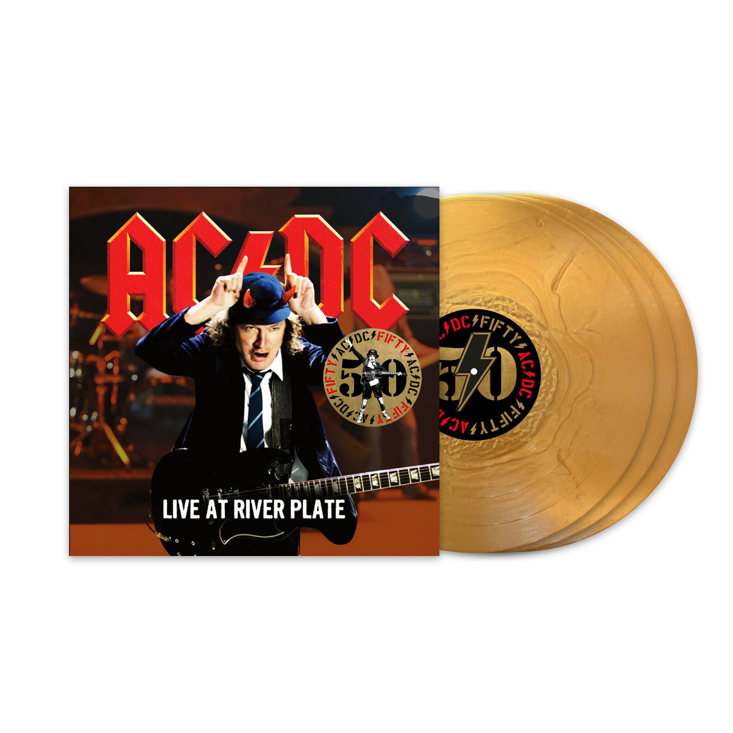 AC/DC - Live At River Plate - 50th Anniversary Edition Gold Vinyl