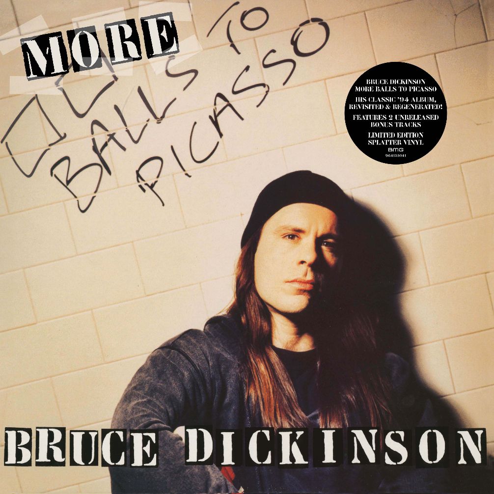 Bruce Dickinson - More Balls To Picasso - Clear White & Blue Splatter Vinyl
