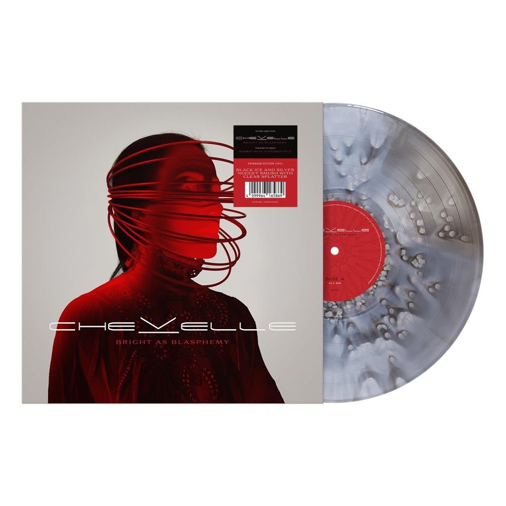 Chevelle - Bright As Blasphemy - Black Ice & Silver Nugget Smush Vinyl with Clear Splatter