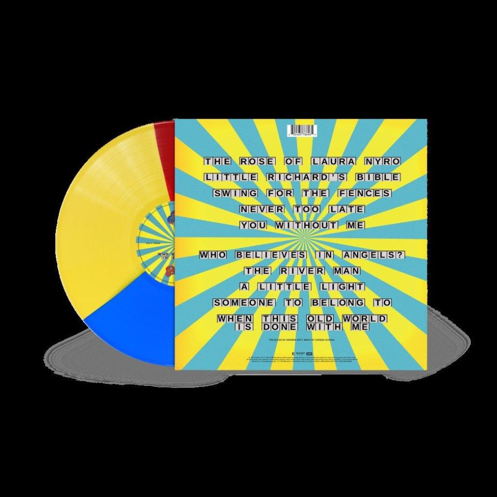 Elton John & Brandi Carlile - Who Believes In Angels? Tri-colour Red, Yellow, Blue Vinyl