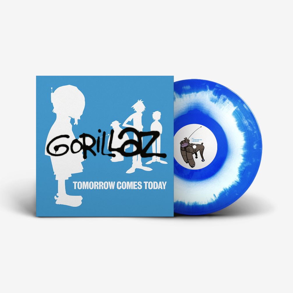 Gorillaz - Tomorrow Comes Today - White & Blue Colour-in-Colour Vinyl