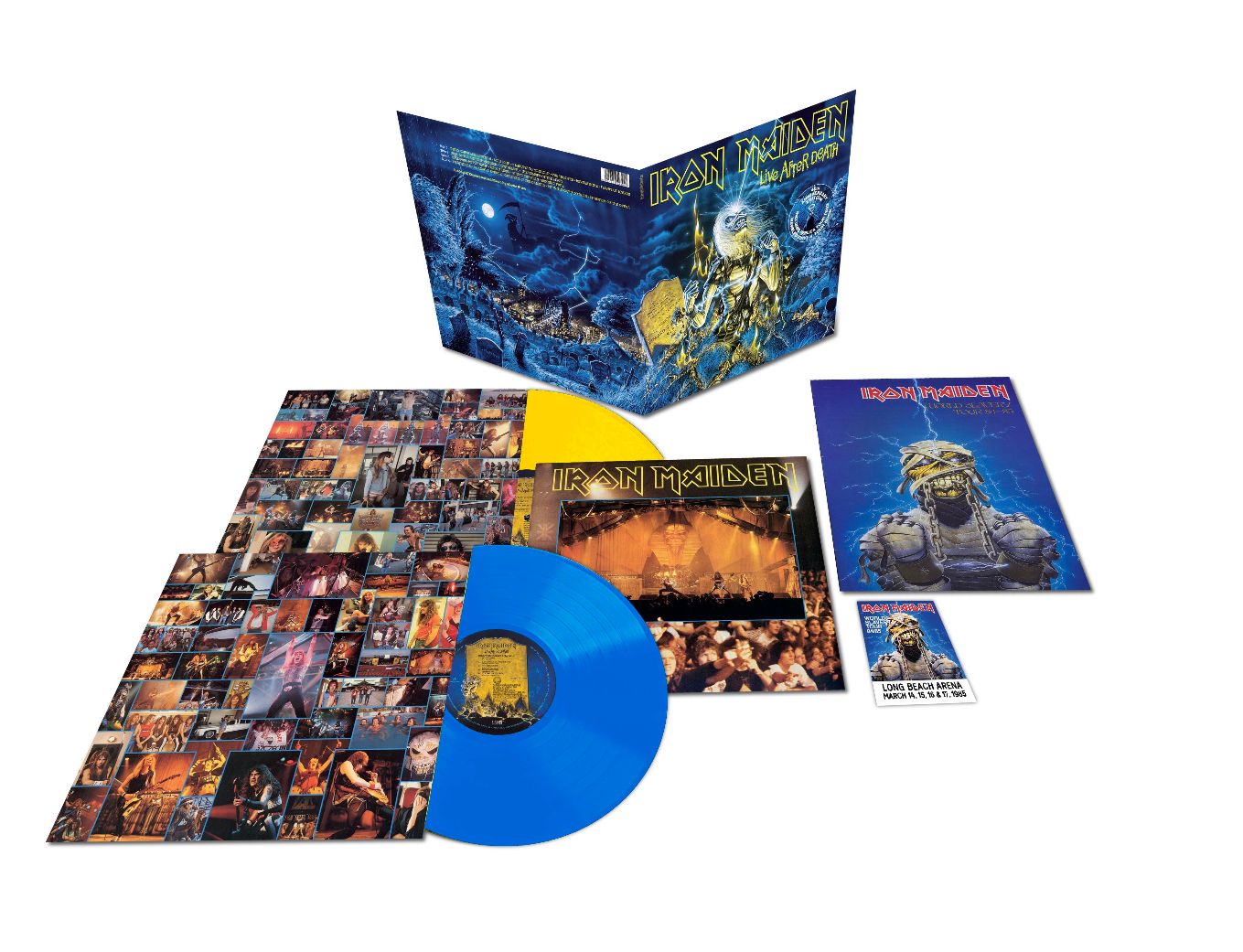 Iron Maiden - Life After Death (40th Anniversary) 2LP Blue and Yellow Vinyl
