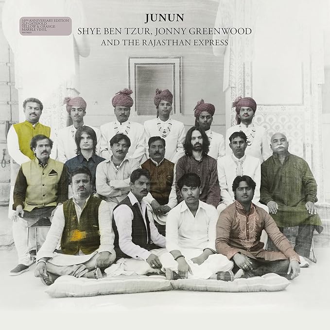 Shye Ben Tzur, Jonny Greenwood, and The Rajasthan Express - Jun Jun - 2LP Yellow & Orange Marble Vinyl
