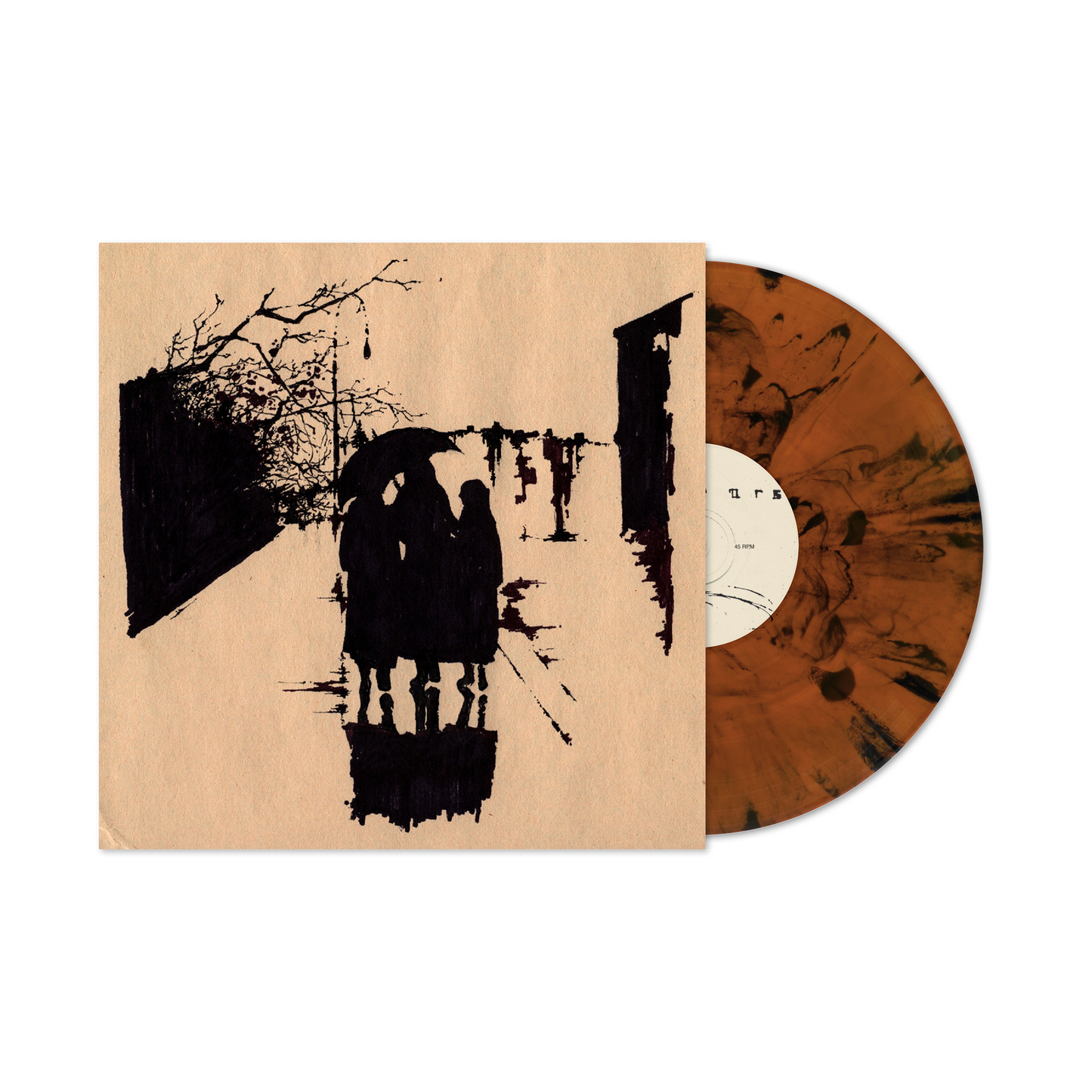 Knumears - Directions - Orange & Black Marble Vinyl
