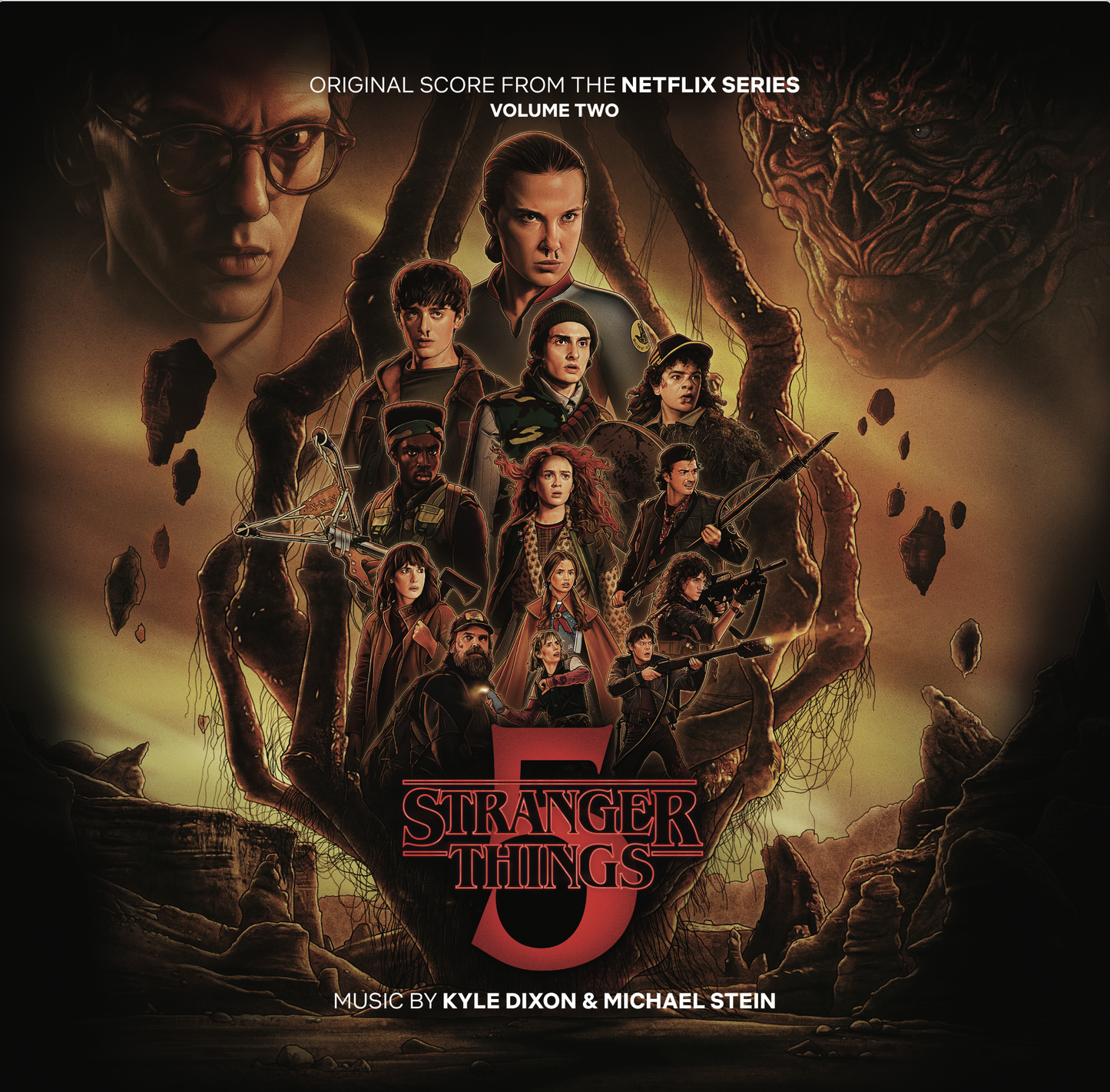 Kyle Dixon & Michael Stein - Stranger Things 5 (Original Score - Volume Two) 2LP Metallic Silver Vinyl