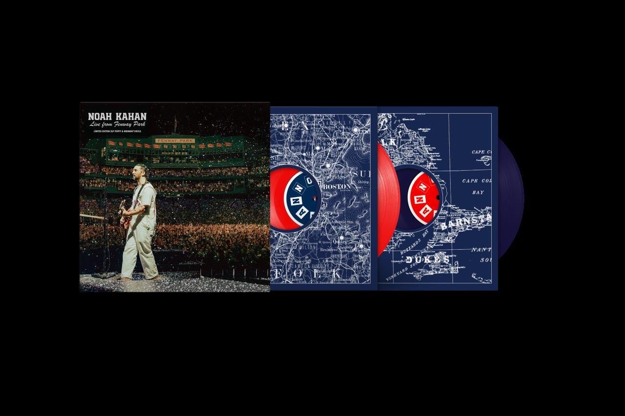 Noah Kahan - Live at Fenway Park - 2LP Indies Exclusive Red and Blue Vinyl