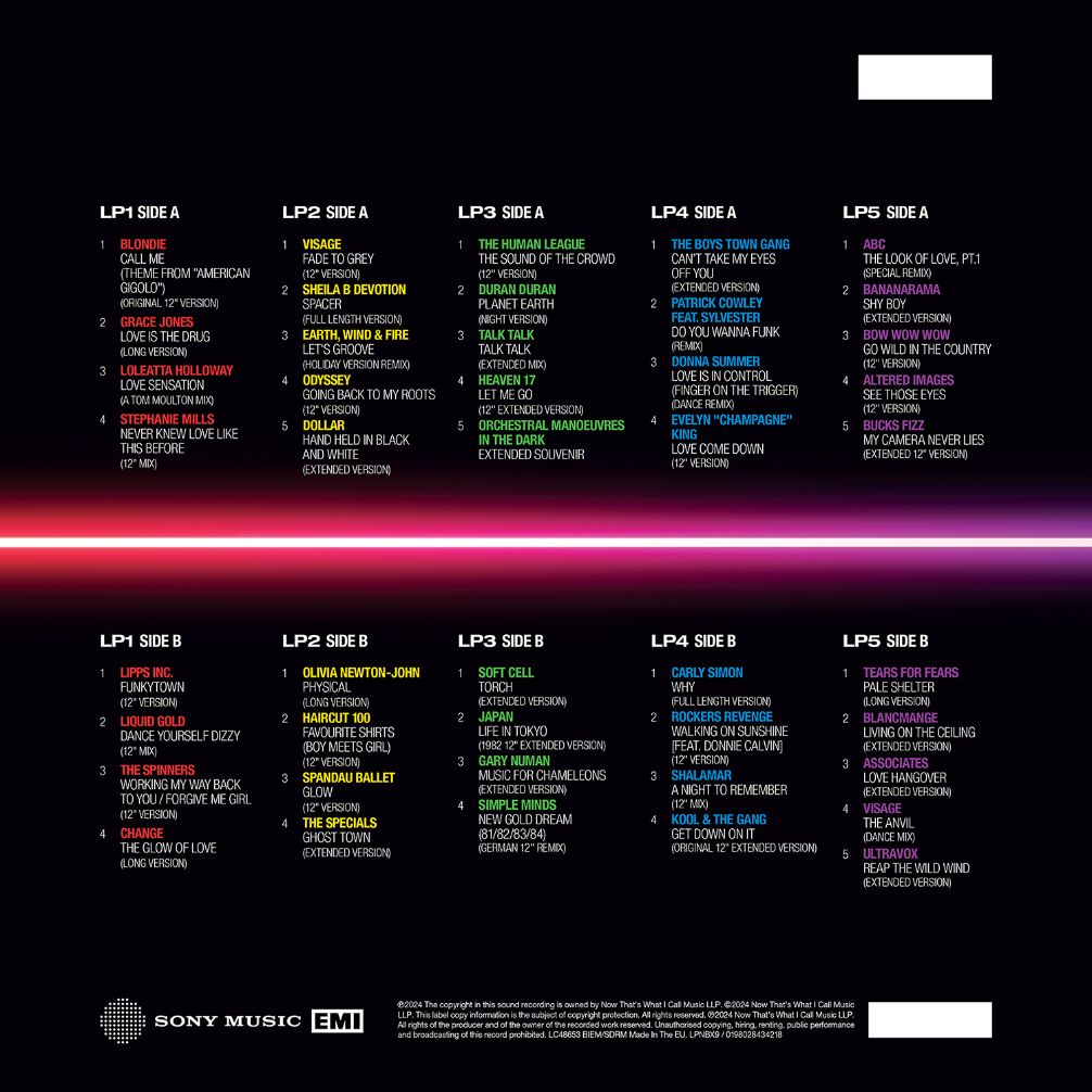 Various Artist - NOW 12" 80's: Part One - 1980 - 1982: 5LP Set