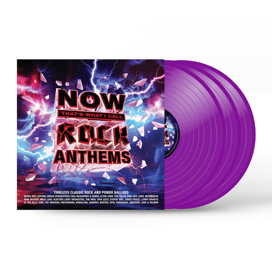 Various - NOW That’s What I Call Rock Anthems : Limited 3LP Neon Violet Vinyl