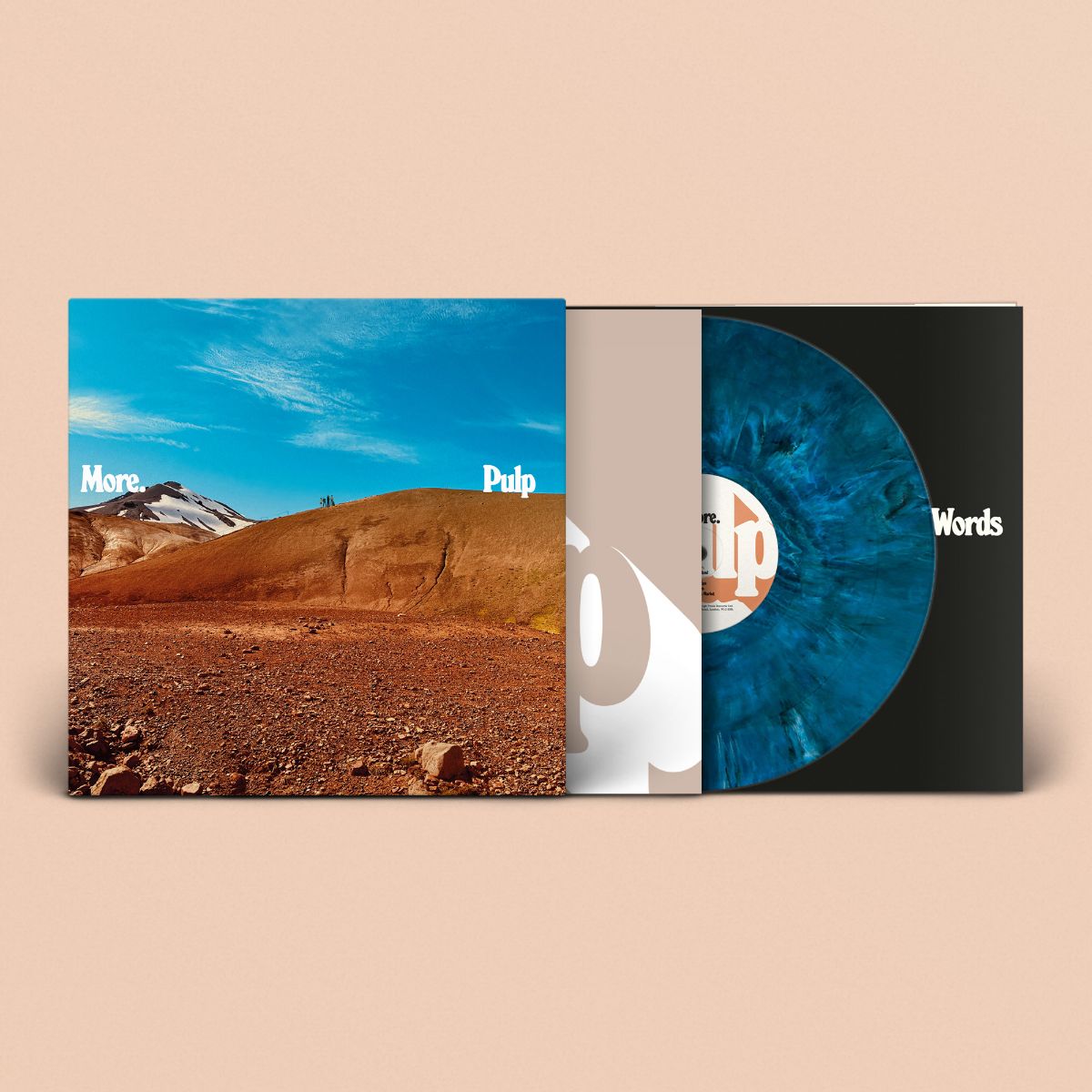 Pulp - More - “Blue Sky Thinking” Blue, White Marble Vinyl