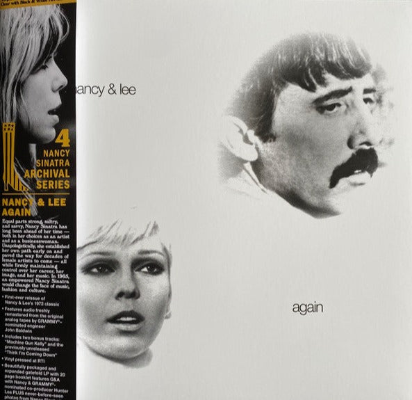 Nancy Sinatra & Lee Hazlewood - Nancy & Lee Again: Clear with White and Black Vinyl