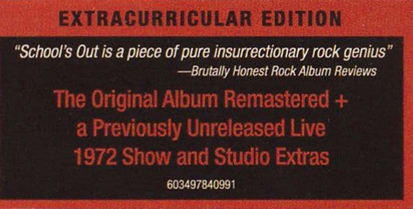 Alice Cooper - School's Out : 2CD Deluxe Edition