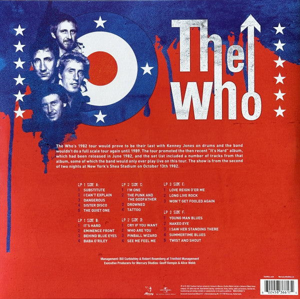 The Who - Live At Shea Stadium 1982 : 3LP Vinyl