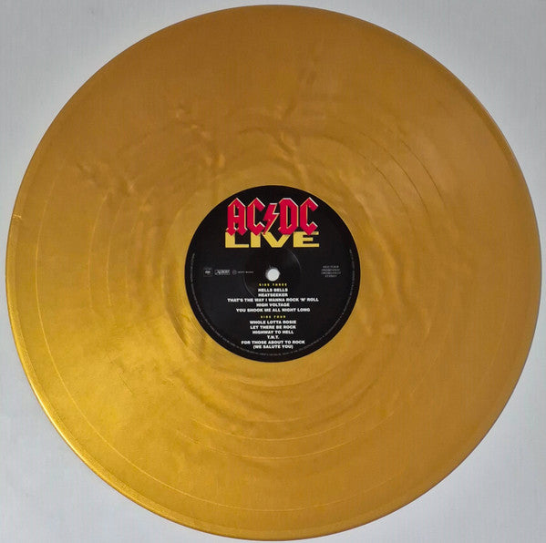 AC/DC - Live : 50th Anniversary Edition Gold Vinyl
