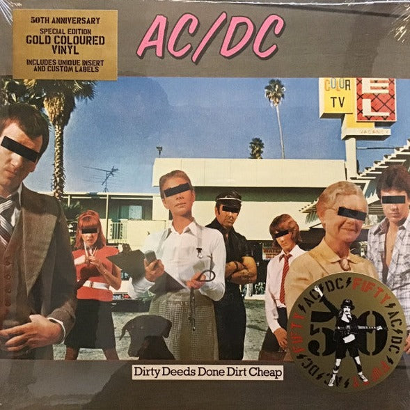 AC/DC - Dirty Deeds Done Dirt Cheap : 50th Anniversary Edition Gold Vinyl