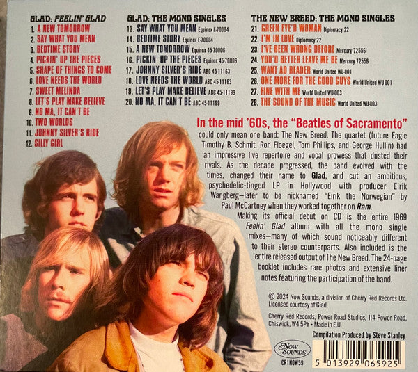 Glad : Glad: A New Tomorrow The Glad & New Breed Recordings : CD