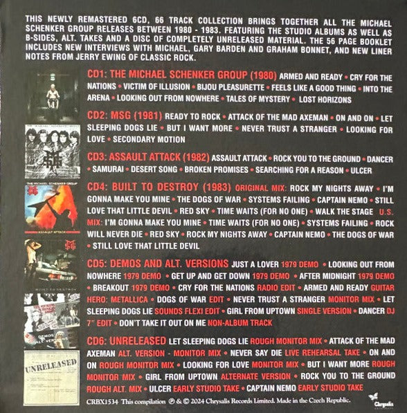 MSG - The Michael Schenker Group -Is It Loud Enough 1980-1983 : 6CD Box Set