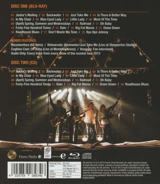 Status Quo - The Frantic Four 2013 (Live At Wembley Arena) : Blu-ray CD