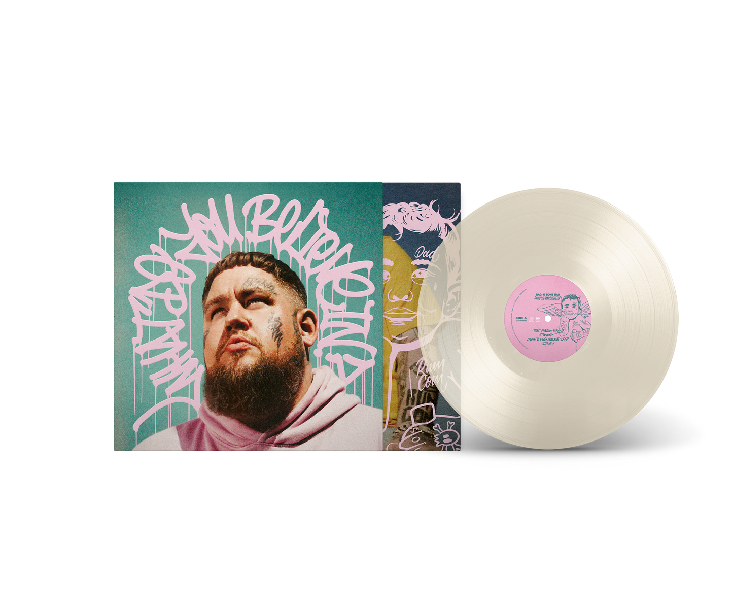 Rag 'n' Bone Man - What Do You Believe In? Cool Grey Clear Vinyl