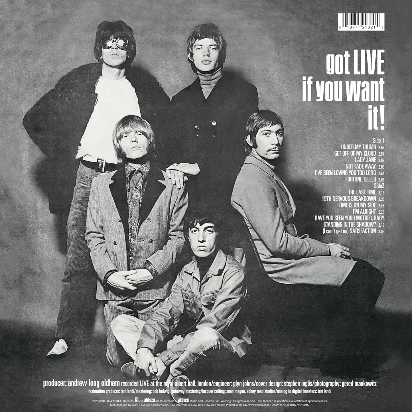 The Rolling Stones - Got Live If You Want It! (Stereo) Vinyl