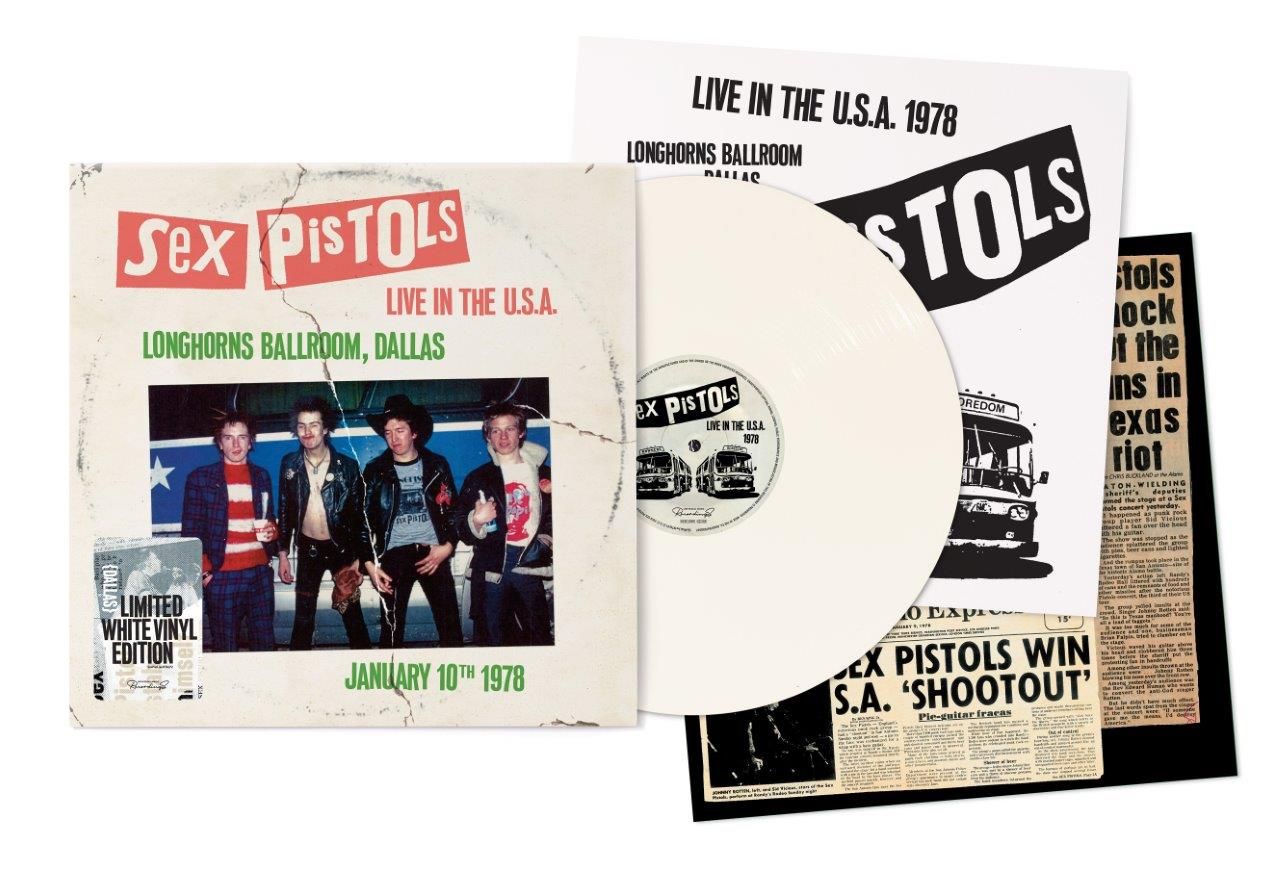 Sex Pistols - Live In The U.S.A 1978 – Dallas - Limited Edition White Vinyl
