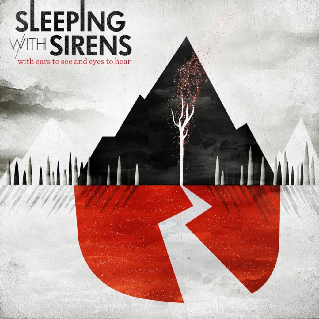 Sleeping With Sirens - With Ears to See and Eyes to Hear - Bone with Red, Black Spatter Vinyl