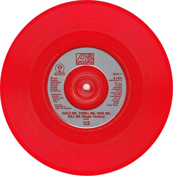 U2 - Hold Me, Thrill Me, Kiss Me, Kill Me - Limited Edition Red 7" Vinyl