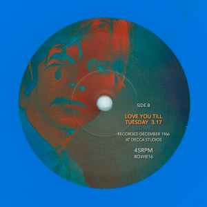 David Bowie - The Shape Of Things To Come Episode 2 (7", Numbered, Unofficial, Blue Vinyl)