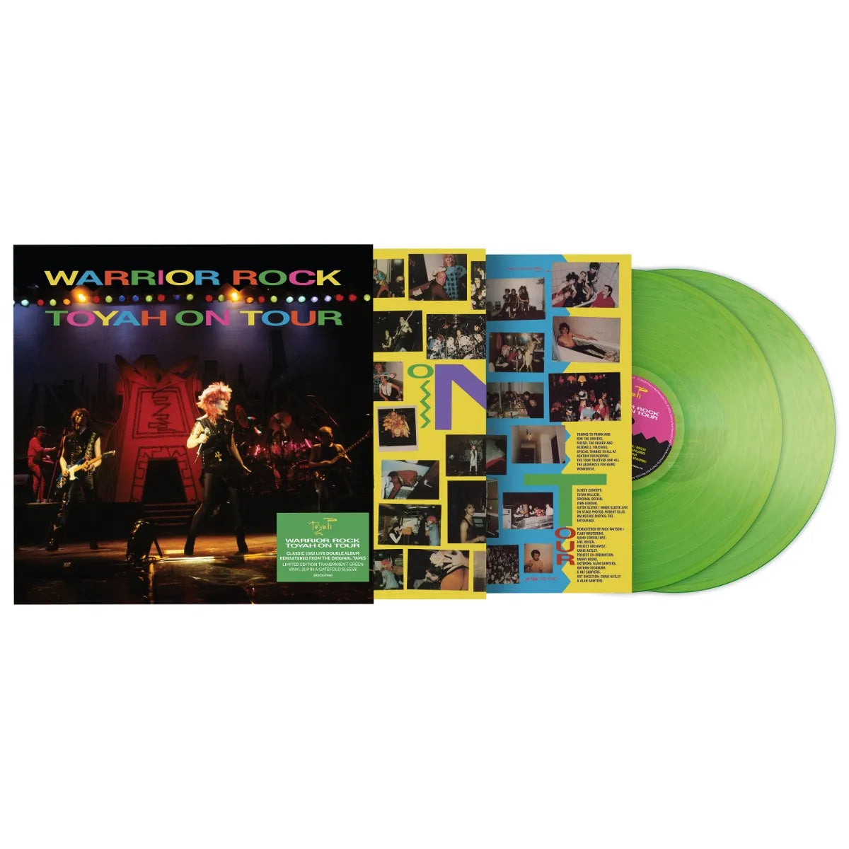 Toyah - Warrior Rock - Toyah On Tour : Limited 2LP Transparent Green Vinyl