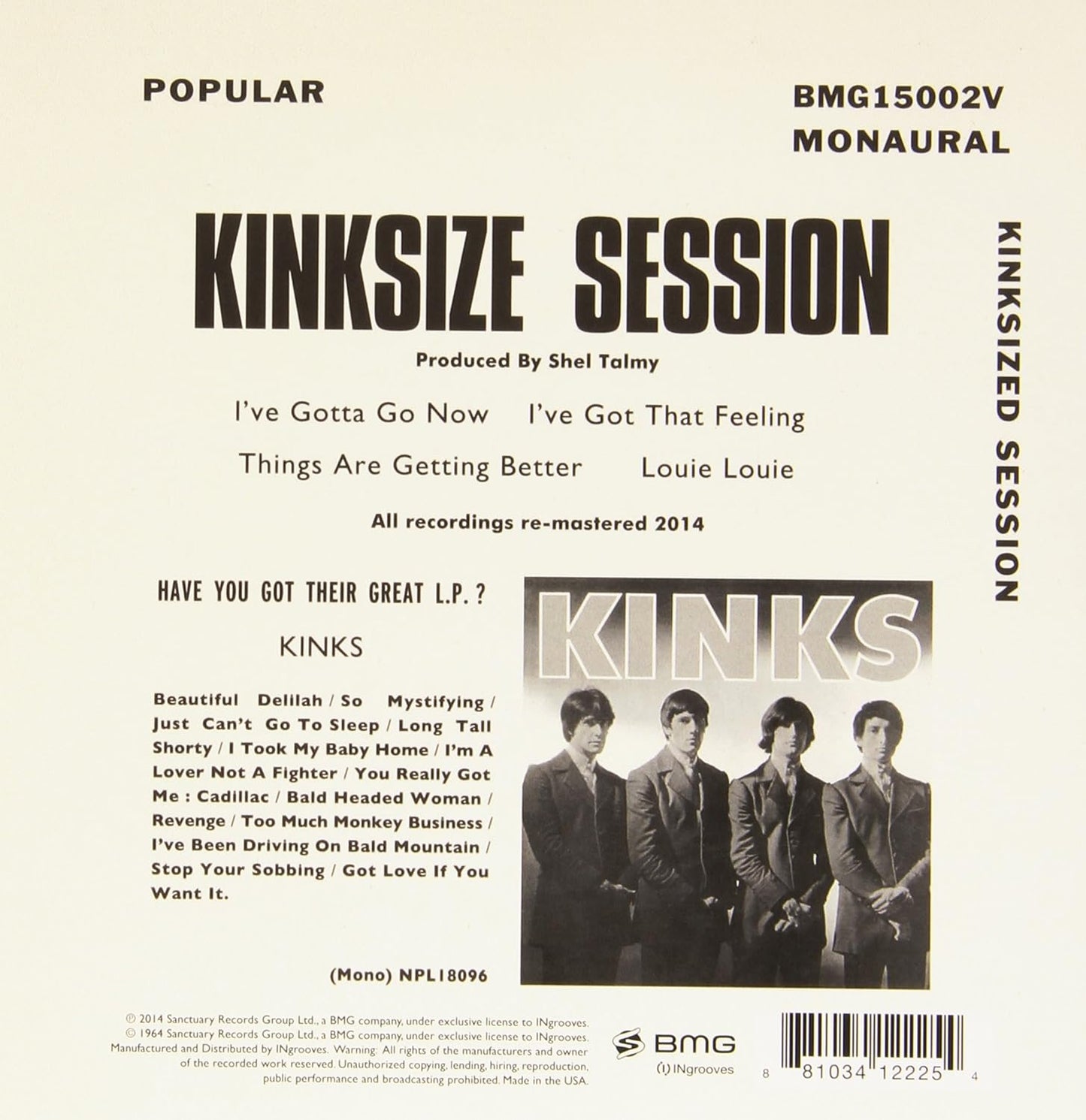 The Kinks - Kinksize Session - Limited Edition RSD 7" Single