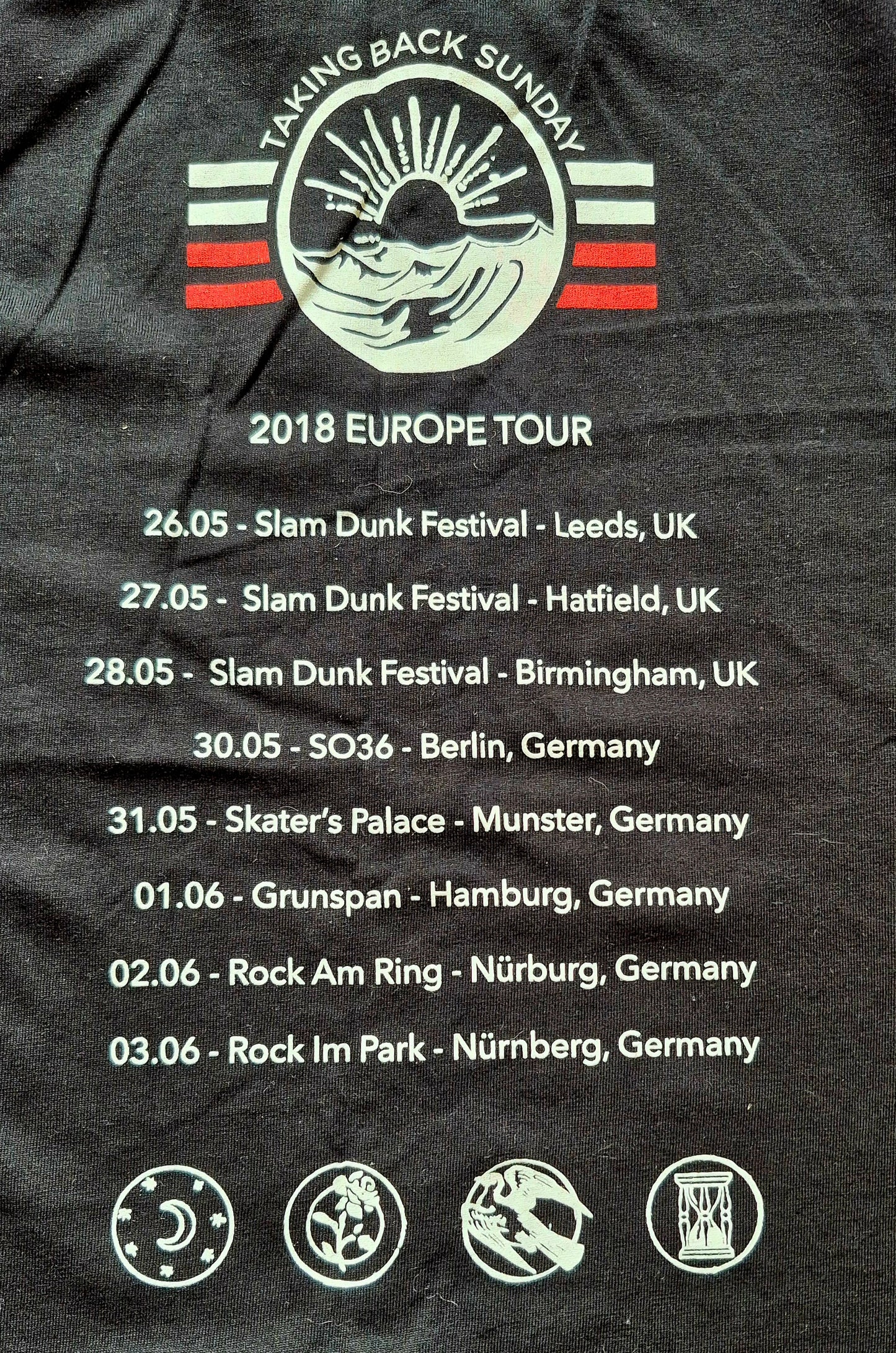 Taking Back Sunday - 2018 European / Slam Dunk Long-Sleeve T-Shirt (Medium)