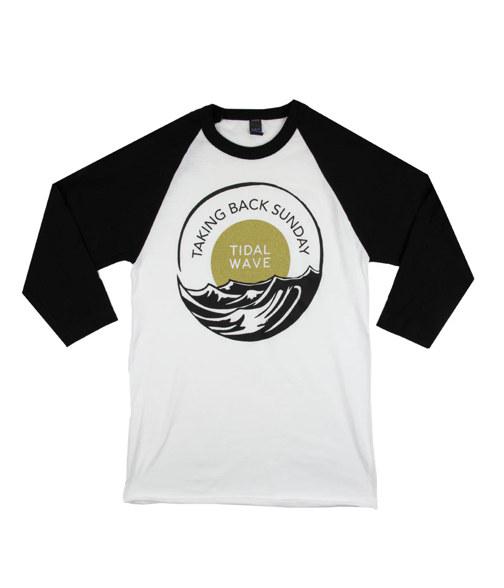 Taking Back Sunday - Tidal Wave - Long Sleeve Baseball Shirt (Small)