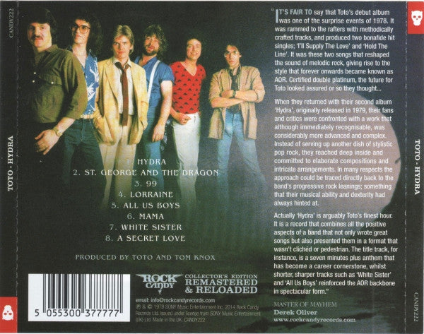 Toto - Hydra - Remastered CD