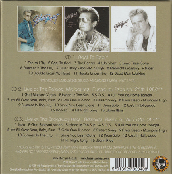 Graham Bonnet - Reel To Real (1987 : The Archives : 1992) 3CD Box