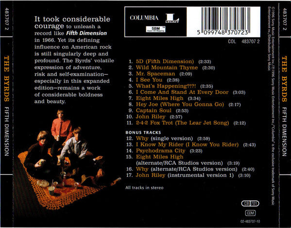 The Byrds - Fifth Dimension - Remastered CD