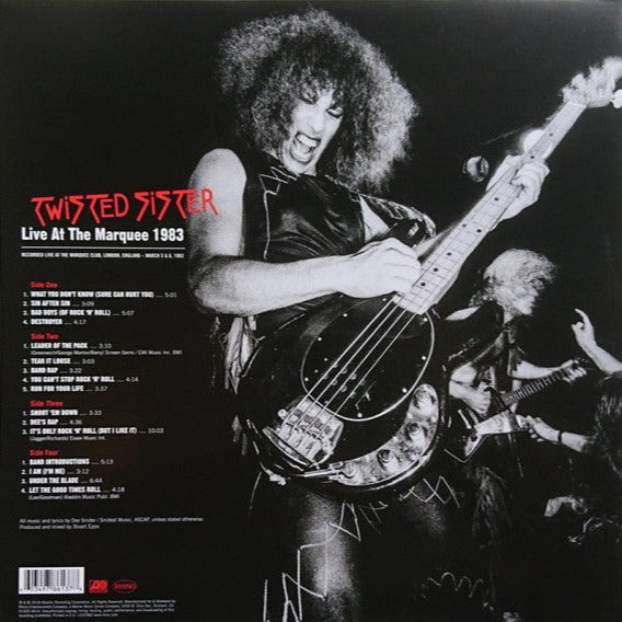 Twisted Sister - Live At The Marquee 1983 : 2LP Limited Red Vinyl