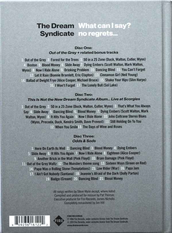 The Dream Syndicate - What Can I Say? No Regrets... 2CD Deluxe Edition