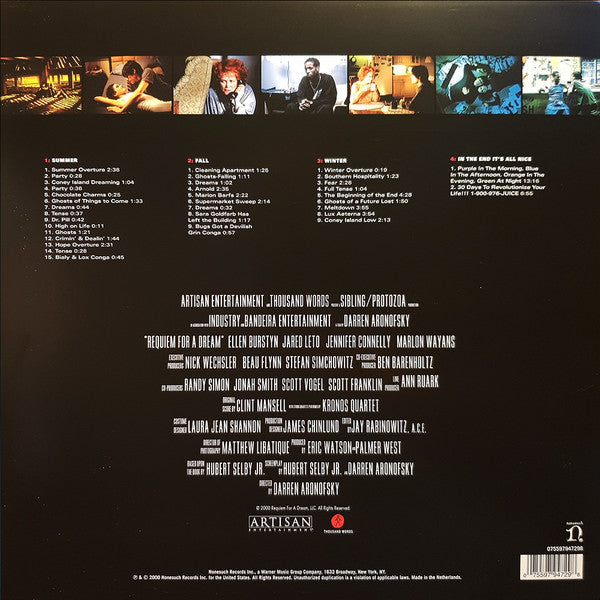 Clint Mansell Featuring Kronos Quartet - Requiem For A Dream - Remastered 2LP Vinyl