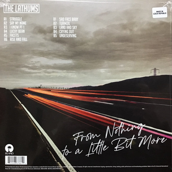 The Lathums - From Nothing To A Little Bit More - 140g Transparent Red Vinyl
