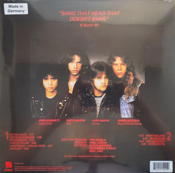 Metallica - Kill 'Em All - (Jump in the fire engine) Red Vinyl