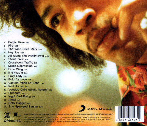 Jimi Hendrix - Experience Hendrix - The Best Of Jimi Hendrix : Remastered CD