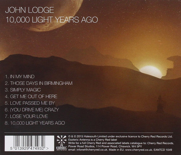 John Lodge - 10,000 Light Years Ago (CD, Album)