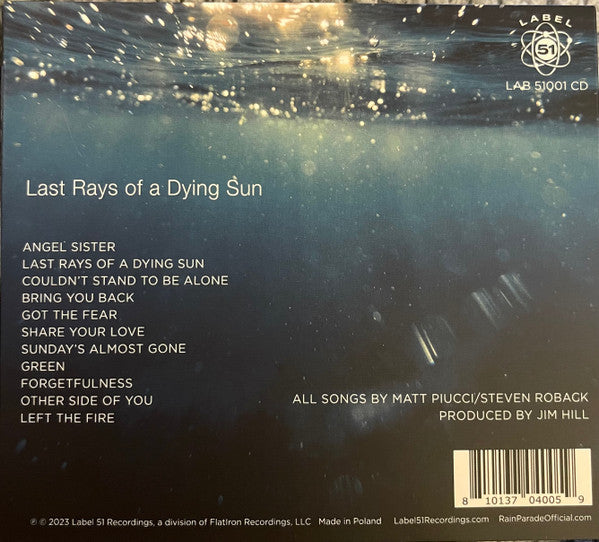 Rain Parade - Last Rays Of A Dying Sun : CD