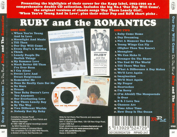 Ruby And The Romantics - Our Day Will Come - The Very Best Of (2xCD, Comp)